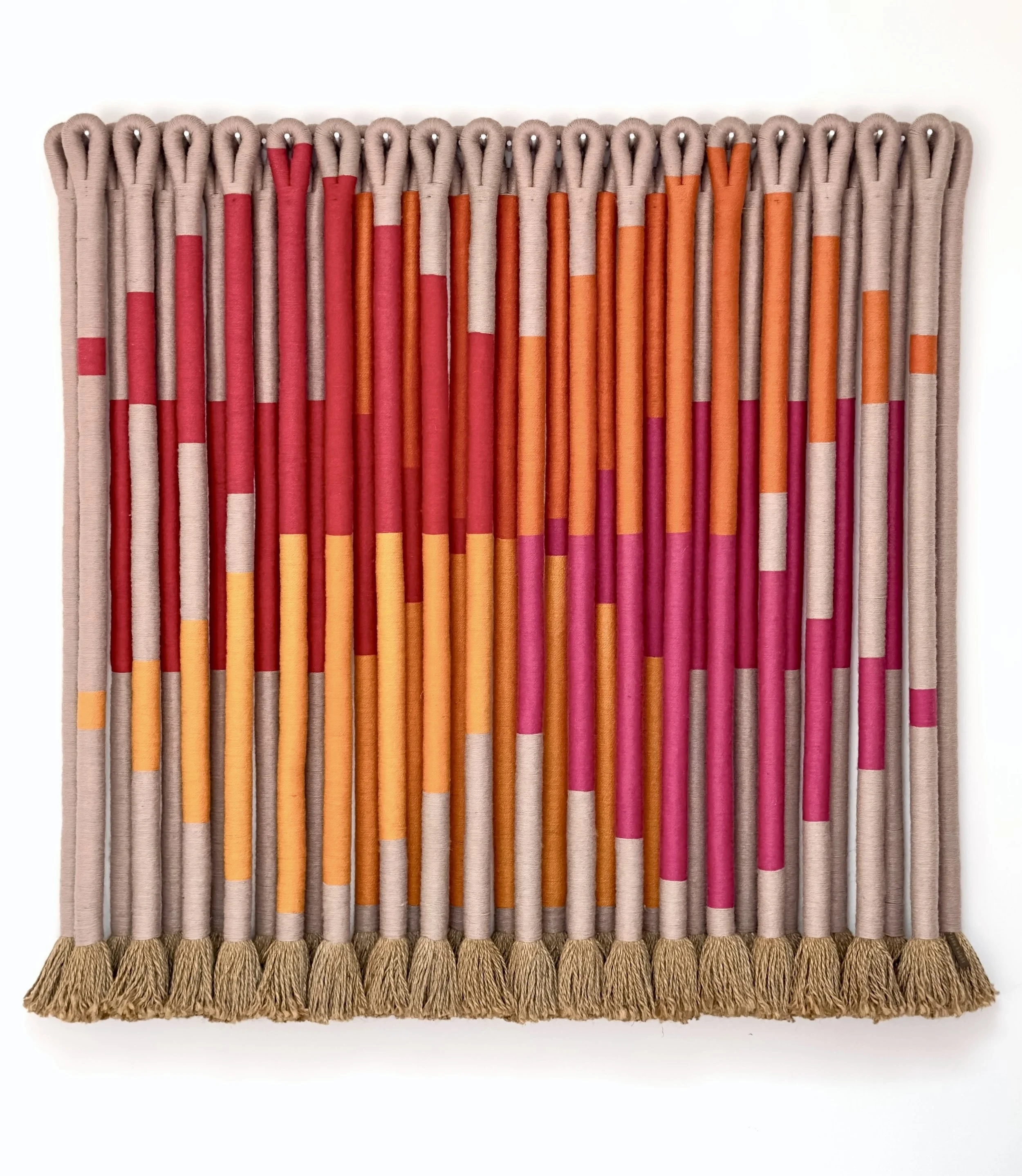 Jane Knight Symbol X Fibert Art Wall Hanging Sculpture