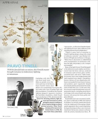 Elle Decor Featuring Paavo Tynell