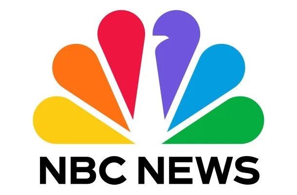 NBC News logo with a multicolored peacock and the text 'NBC News' in black