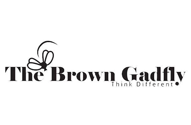Logo of The Brown Gaddy with a butterfly illustration and the tagline 'Think Different'