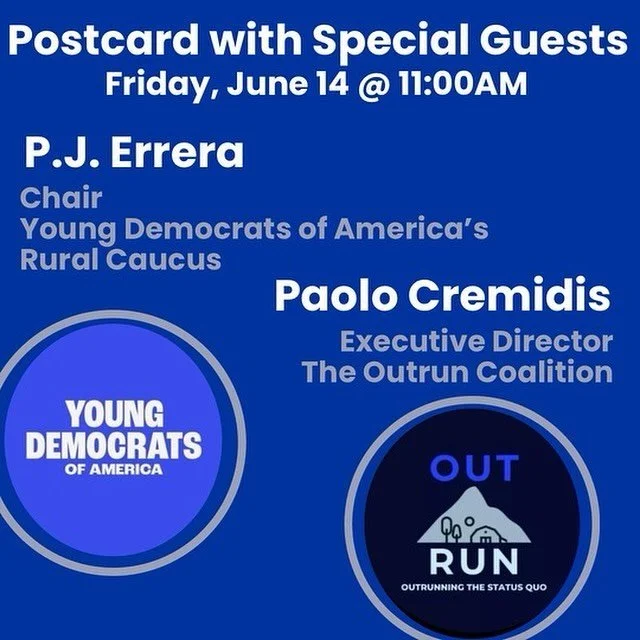 Friday Focus on rural organizing in Ohio- an important discussion on the heels of Tuesday&rsquo;s special election. 

&bull;11 am: P.J. Errera, Chair of Young Democrats of America&rsquo;s Rural Caucus  @politicojames @theyoungdemocrats and Paolo Crem