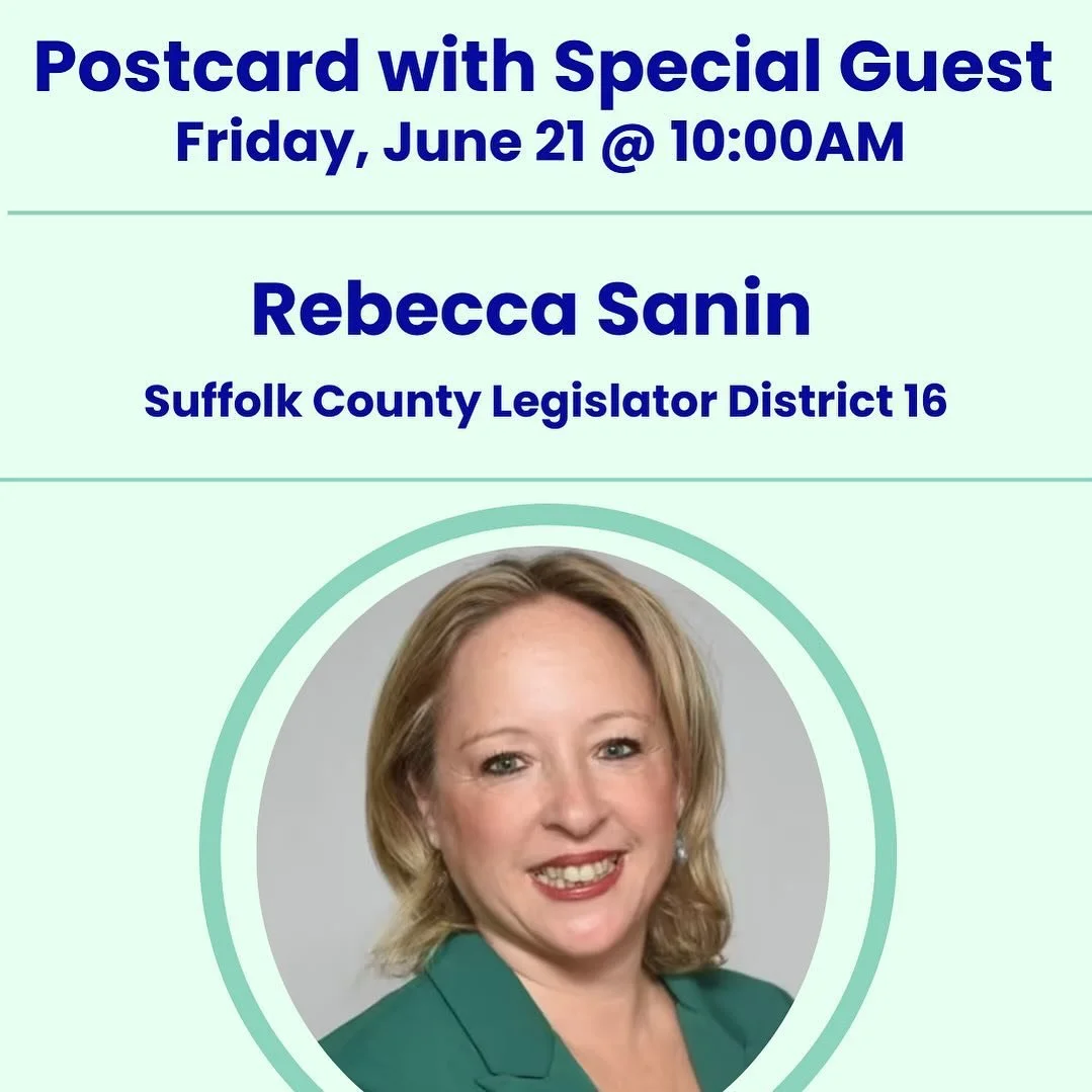 Friday Focus on Suffolk County NY! 

&bull;10am: Rebecca Sanin, Re-election to Suffolk County NY Legislature (D-16) @suffolkforsanin 

Rebecca Sanin serves as the Suffolk County Legislator for the 16th Legislative District, a position she assumed in 