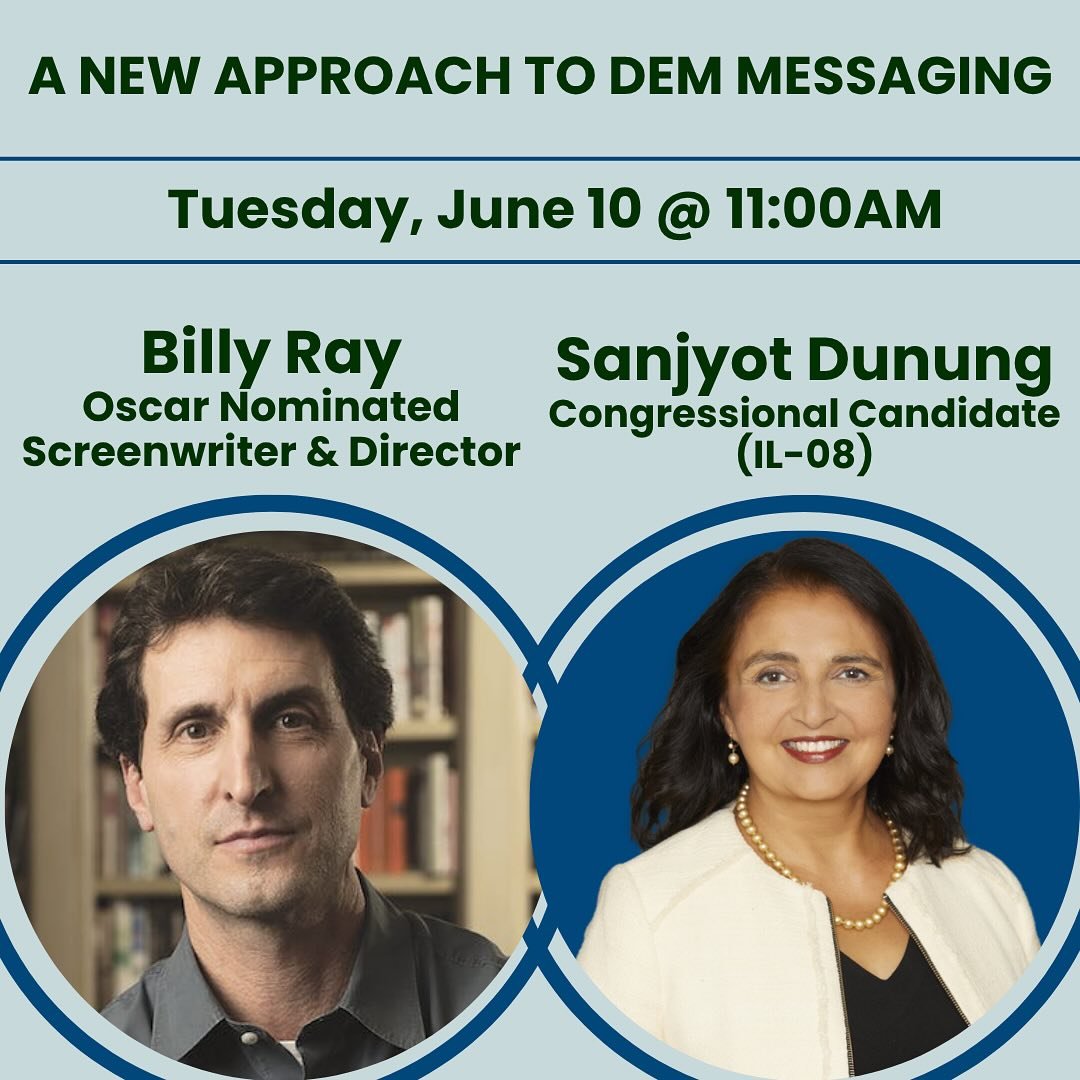 Two Speaker Tuesday! 

Hop on beginning @ 9:30am for postcard &amp; lively conversation! 

&bull;10AM: Jerry Goldfeder, Director, Fordham Law School&rsquo;s Voting Rights &amp; Democracy Project

&bull;11AM: A New Approach To Dem Messaging: Billy Ray