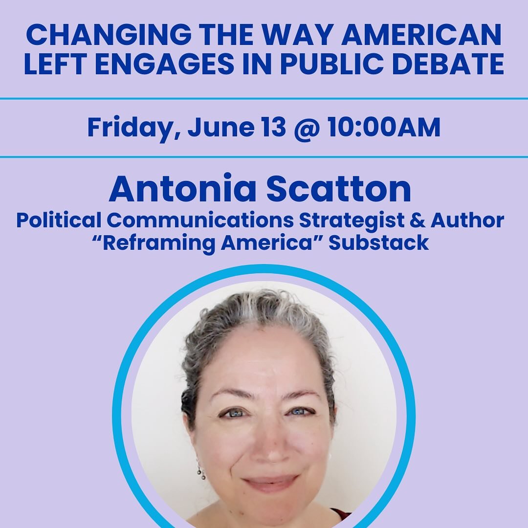 Finish the week with us! Join us Friday morning for postcards and conversation beginning at 9:30 am!

&bull;10AM: Antonia Scatton,&nbsp;Political Communications Strategist &amp; Author @antoniascatton 

Antonia Scatton is a political messaging expert