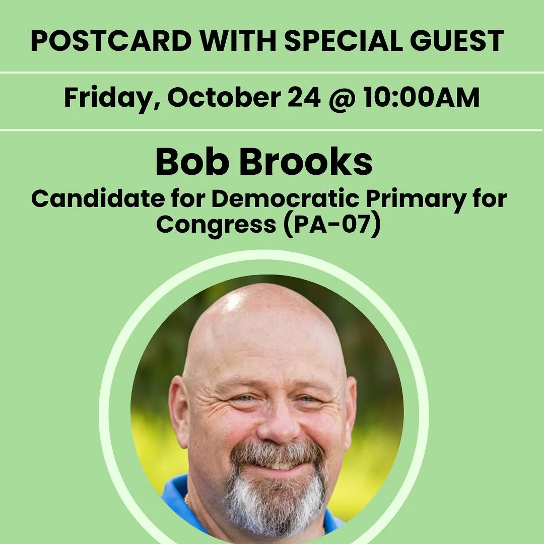 ✨3 SPEAKER TUESDAY✨
Friday morning, join the conversation with campaign updates from three candidates-Binghamton, NY, Pennsylvania & NYC. 
•9:30 AM: Michael Burnett, Democratic Candidate, Mayor of Binghamton, NY. 
•10:00 AM: Bob Broo