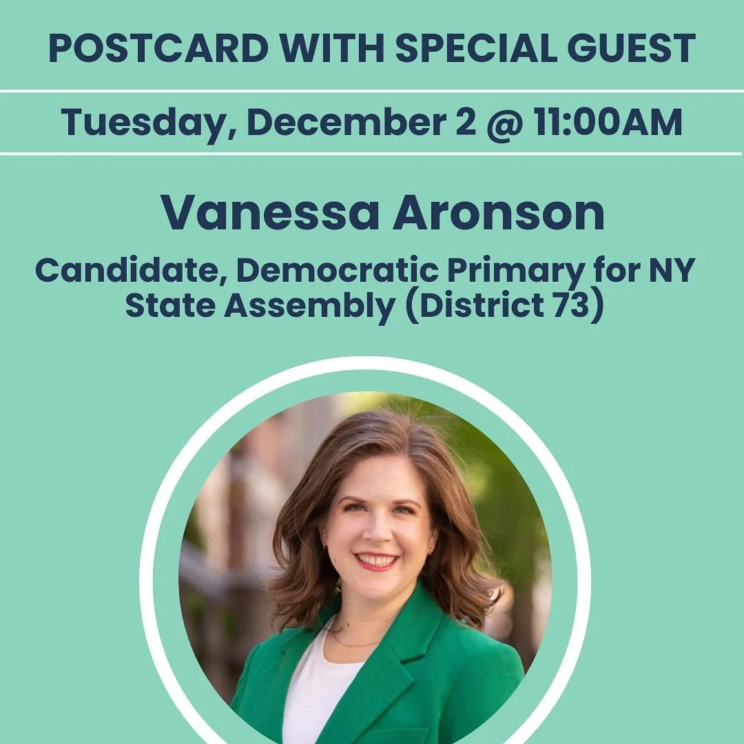 Tuesday morning, join the conversation with two candidates running in the Democratic primary in New York State! 

&bull;10 AM: Adem Bunkeddeko, Candidate, Democratic Primary for NY State Comptroller 

&bull;11 AM: Vanessa Aronson 
Candidate, Democrat