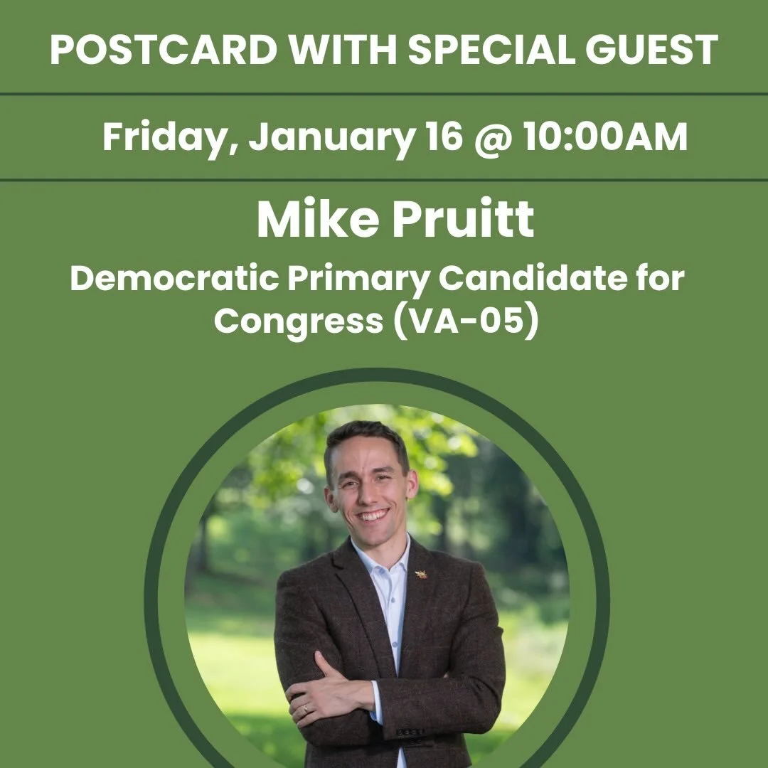 Friday morning: two guests!

&bull;10AM: Mike Pruitt
Dem Primary Candidate for
Congress (VA-05) @votemikepruitt 

&bull;11AM: Leah Litman, Co-Host, Strict Scrutiny Podcast 

Mike Pruitt served 3 tours in the US Navy as a Surface Warfare Office.  He l