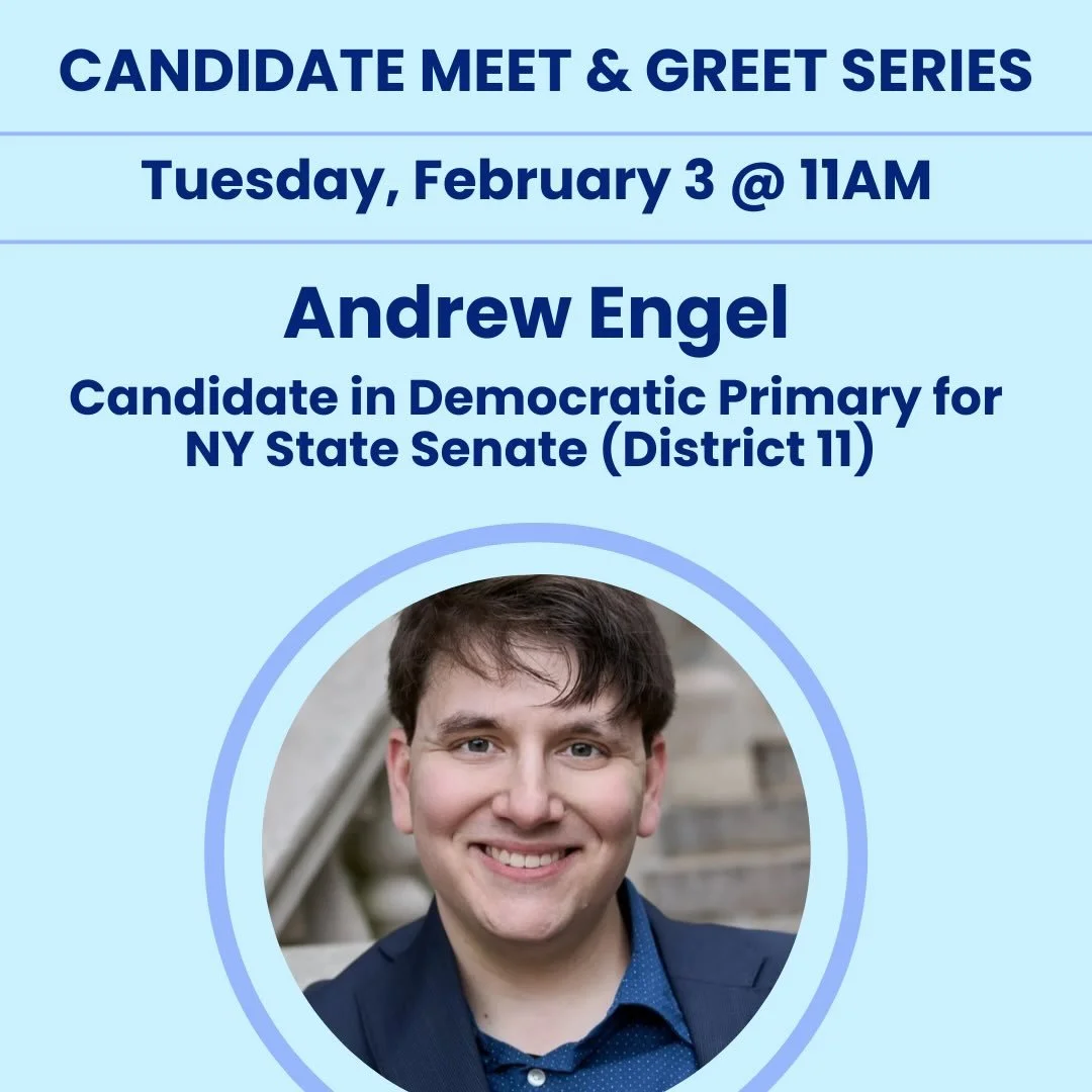 Two Speaker Tuesday! Join for postcarding beginning at 9:30am. 

&bull;10AM: Cameron Kasky-Human Rights Advocate &amp; Former Candidate, Democratic Primary for Congress (NY-12) 

&bull;11AM: Andrew Engel-Candidate in Democratic Primary for NY State S