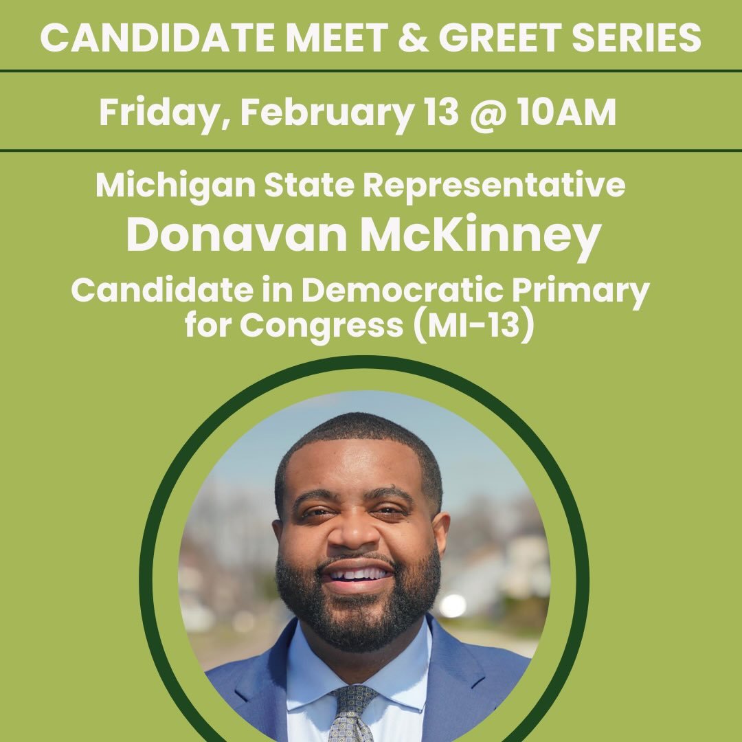 Two Speaker Friday! Join for postcarding beginning at 9:30am.

&bull;10AM: Michigan State Rep, Donavan McKinney, Candidate in Democratic Primary for Congress (MI-13) @donavanmckinney 

&bull;11AM: Ben Yee 
Candidate in Democratic Primary for NY State