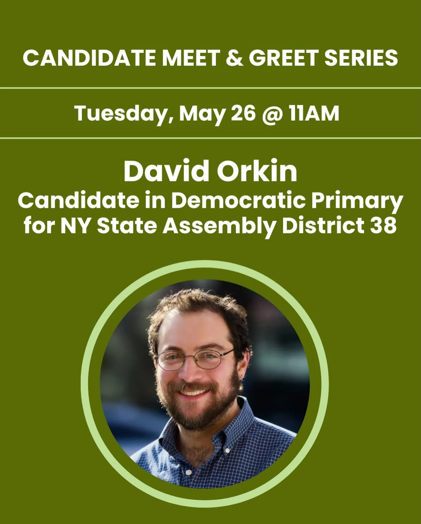Two guests this Tuesday morning! Join us for a state legislature double header! Postcarding beginning at 9:30 am. 

&bull;10AM: Dylan Altemara, Democratic Candidate for PA-39 

&bull;11AM: David Orkin
Candidate in Democratic Primary for NY State Asse