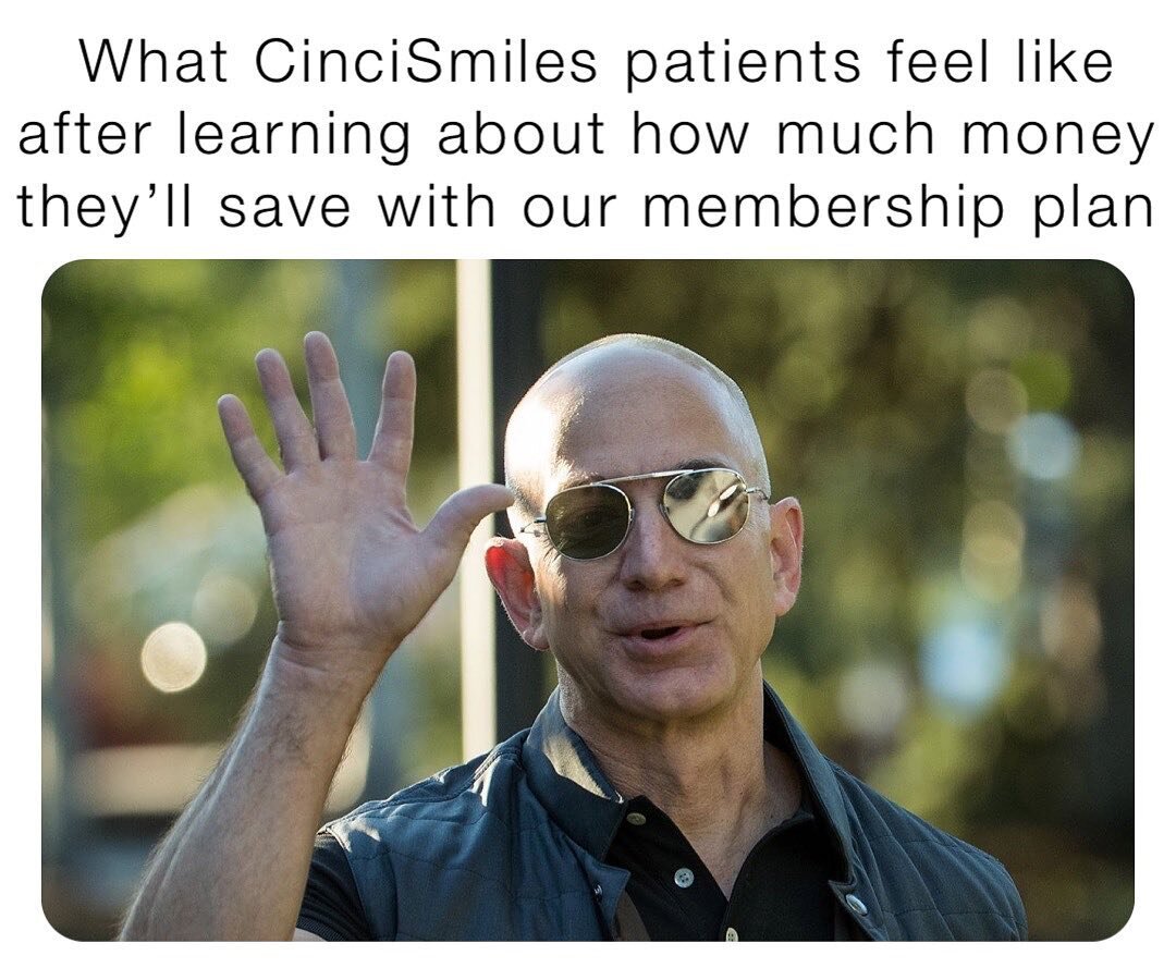 No insurance? No problem! Call or email us to learn more about our in-house membership plan. #jeffbezos