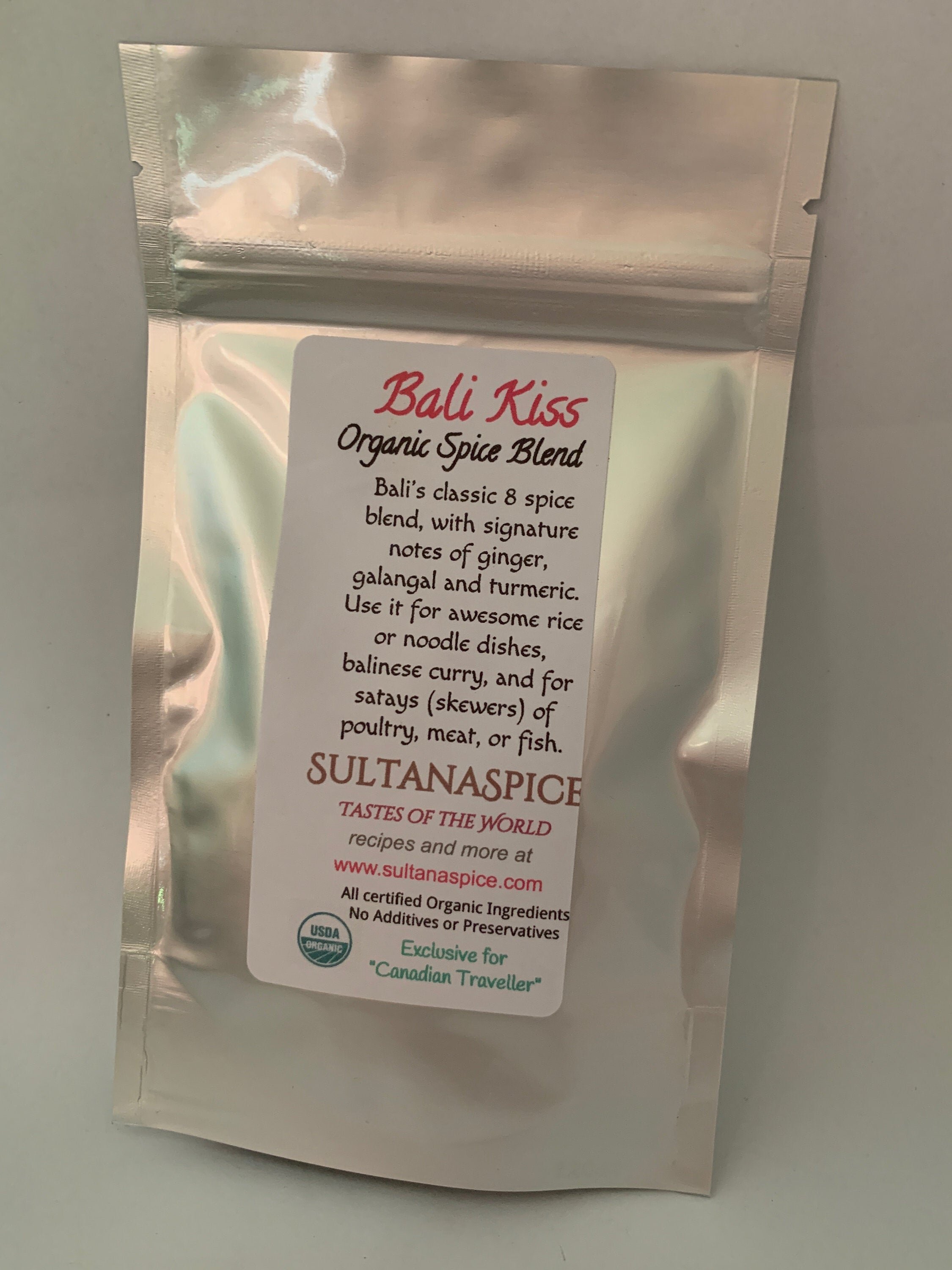 Bali Kiss organic spices from Sultanaspice