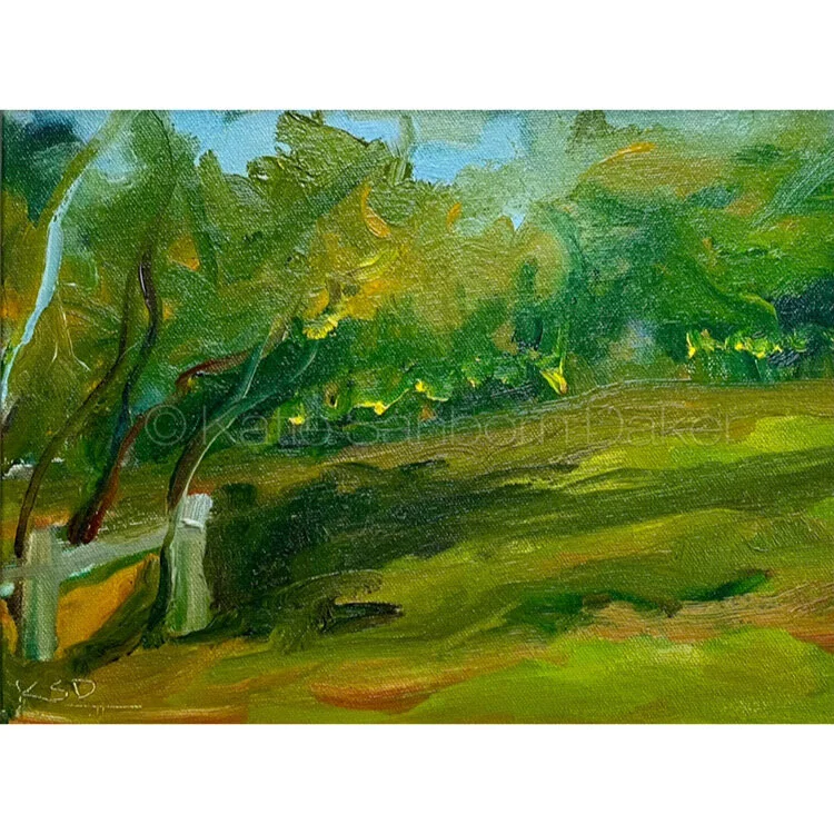 "40 Stroke" Oil Painting:  12"x9" 
c. Katie Sanborn Daker