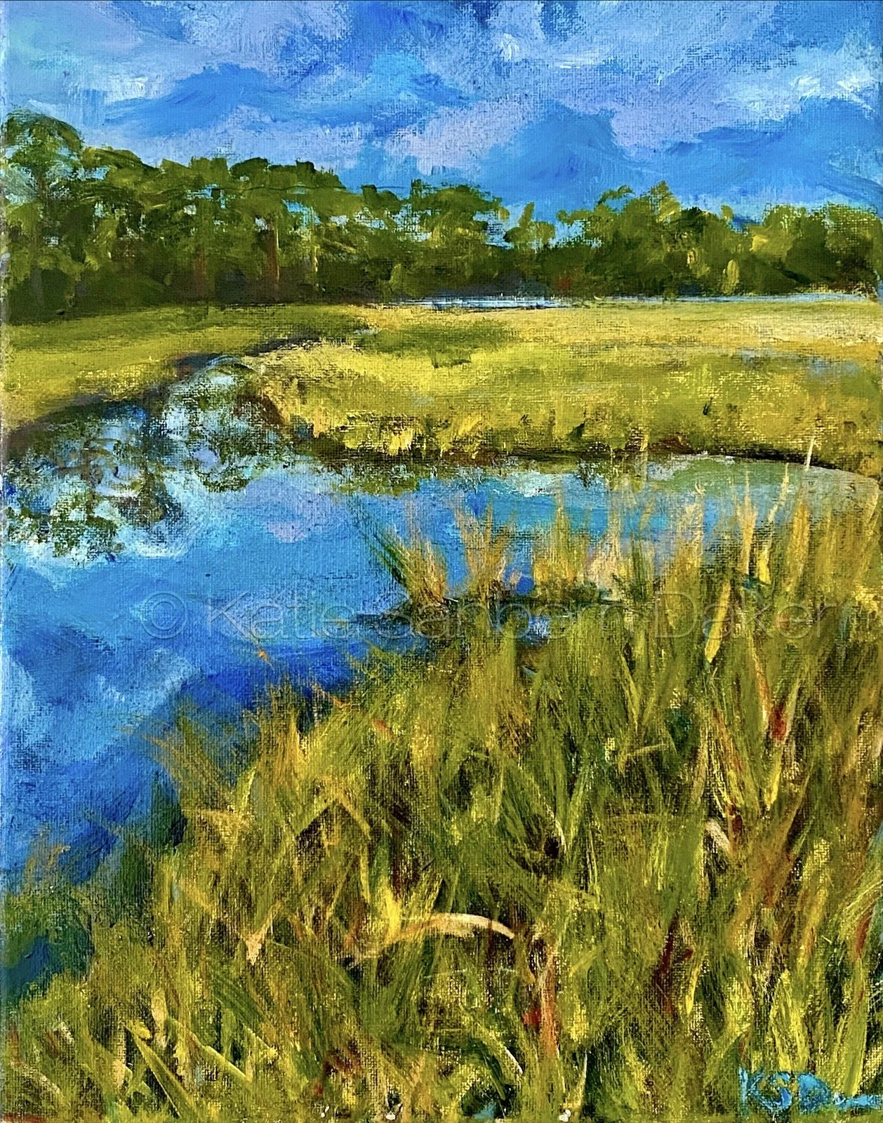 "Musing"" 11"x14": oil and acrylics on canvas