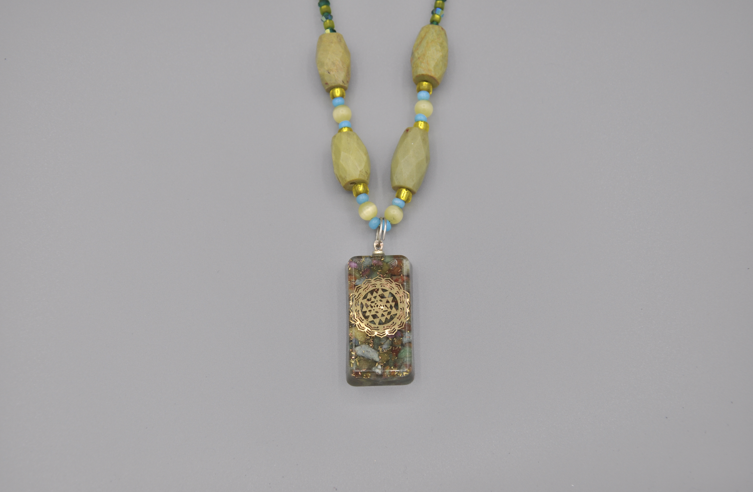 Green Resin Pendant