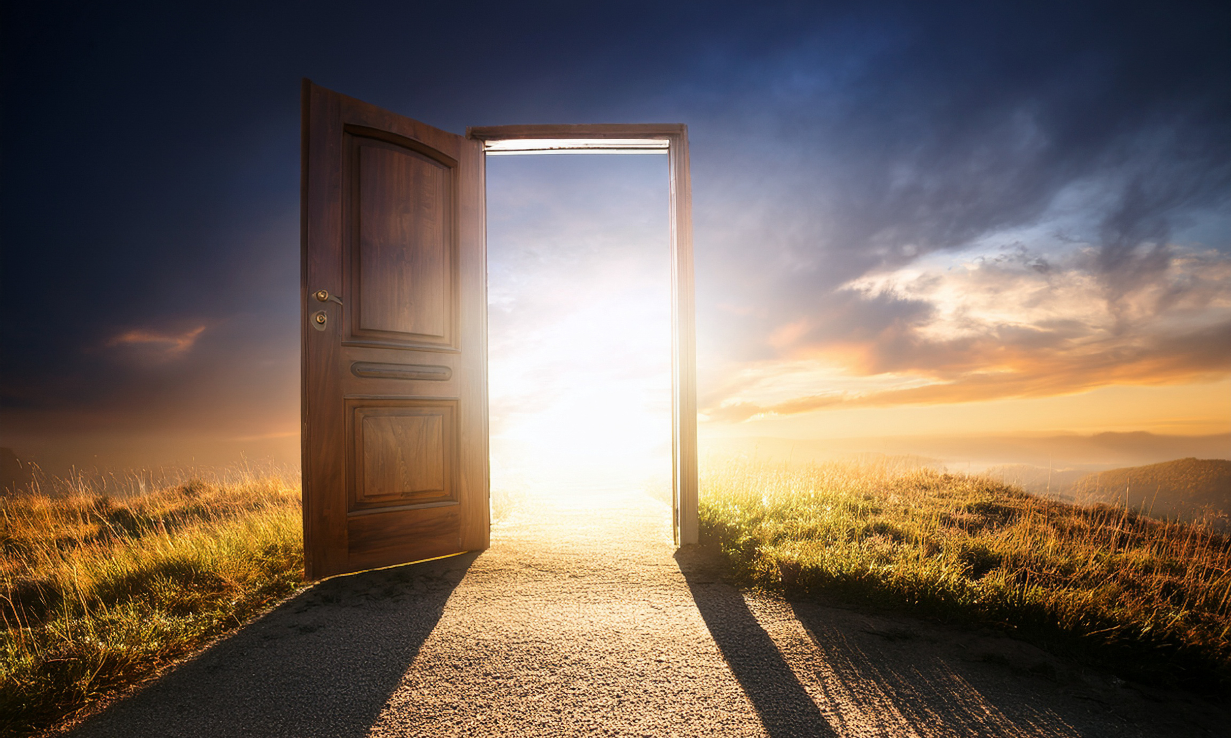 Ethereal doorway in nature
