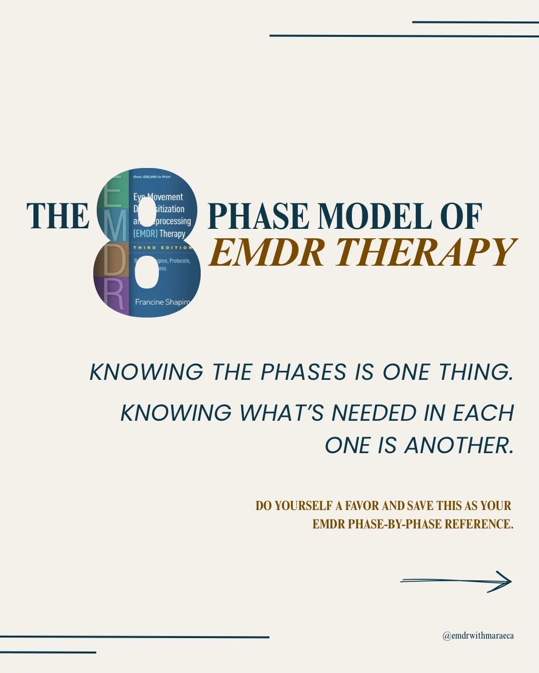 After more than a decade of being trained in EMDR, I&rsquo;ve come to find that knowing the 8 phases is not the same as knowing 💡how to use them well.💡

You can know what happens in each phase, follow the protocol, and still miss the clinical oppor
