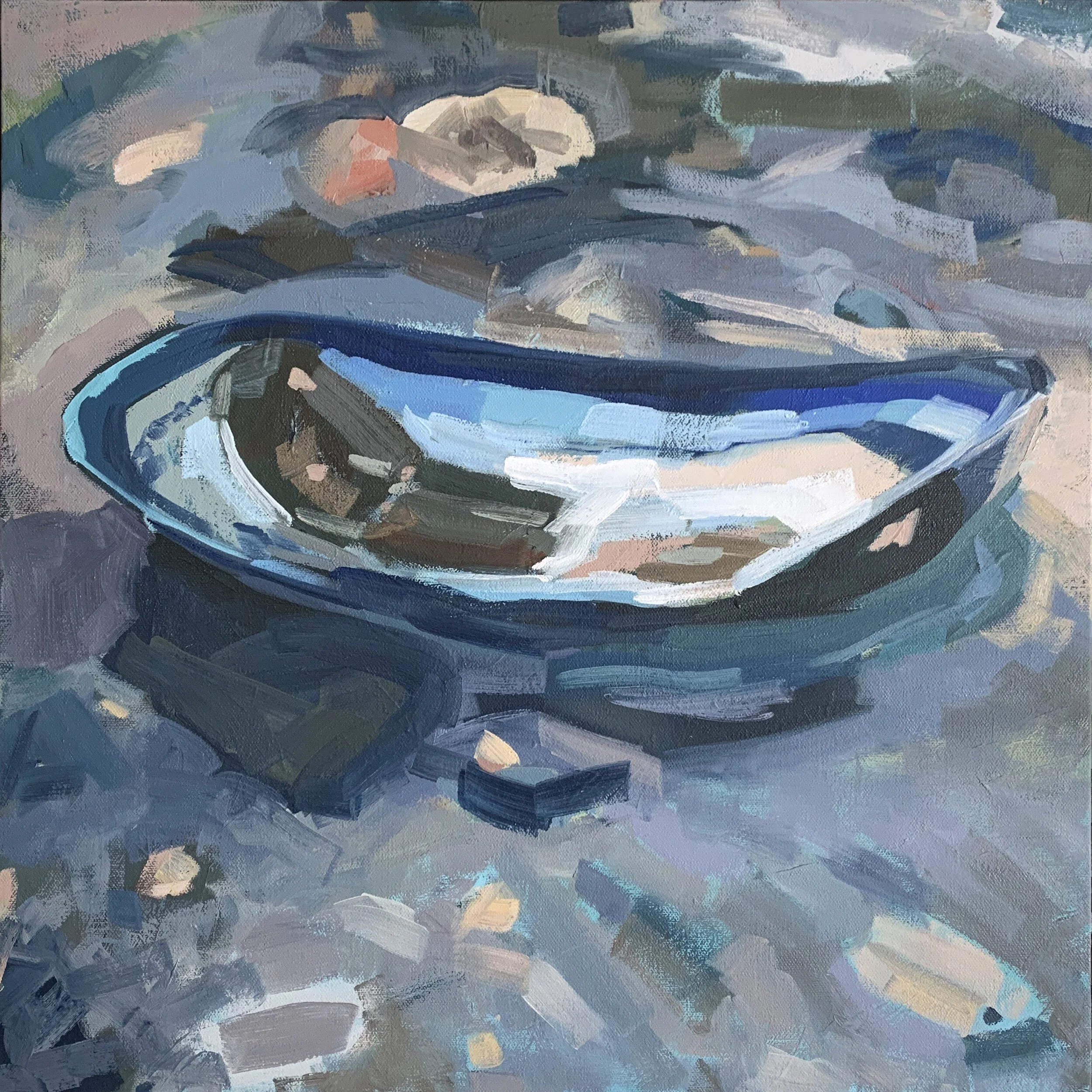 Mussel #3, 20”x20”, Caroline Rufo
