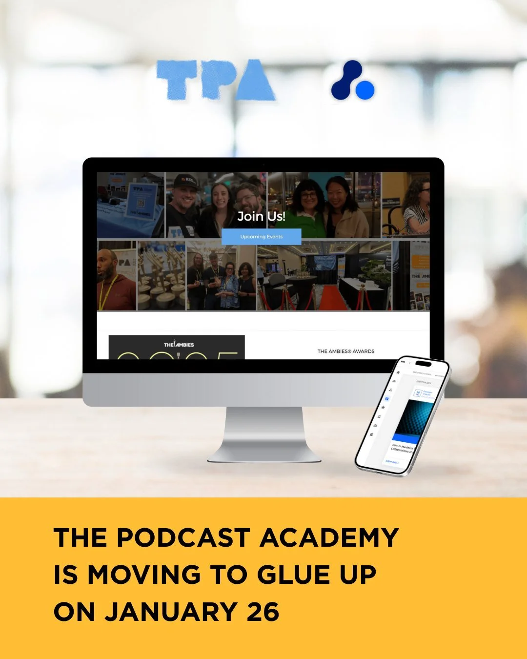 🚨 TPA Platform Update 🚨
We&rsquo;re transitioning to Glue Up to bring you a more connected and user-friendly membership experience.

🗓️ Jan 23&ndash;26: TPA website will be temporarily unavailable
📩 Jan 26: Members will receive an email to activa