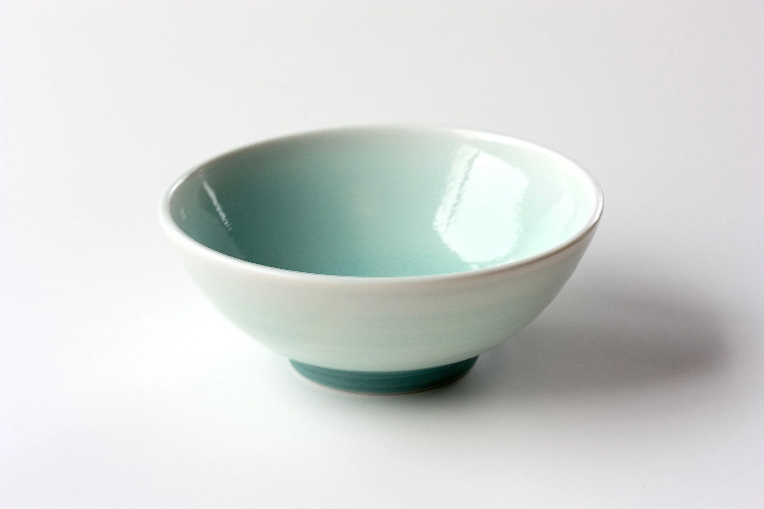 Porcelain small dip bowl, teal