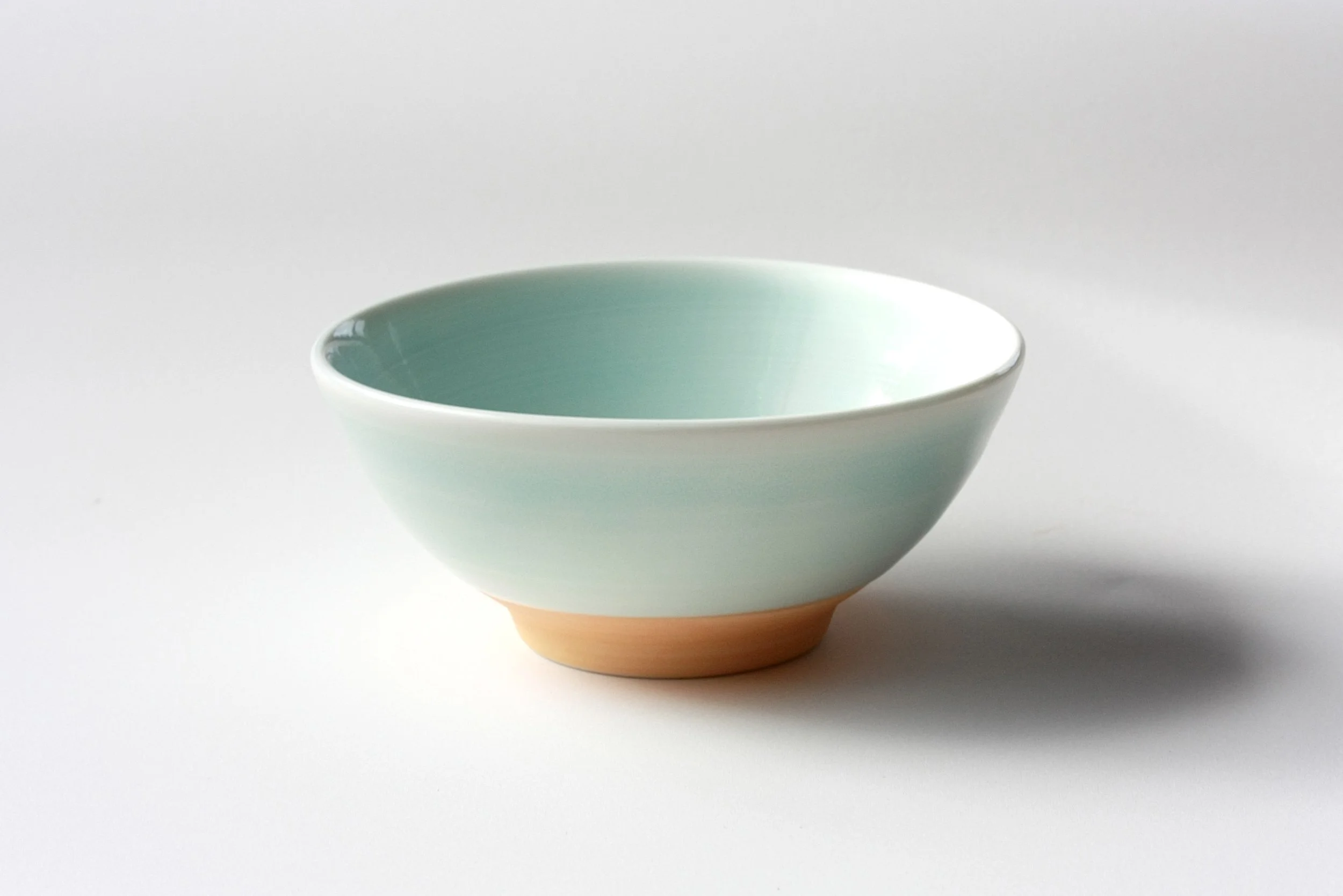 Porcelain small dip bowl, orange