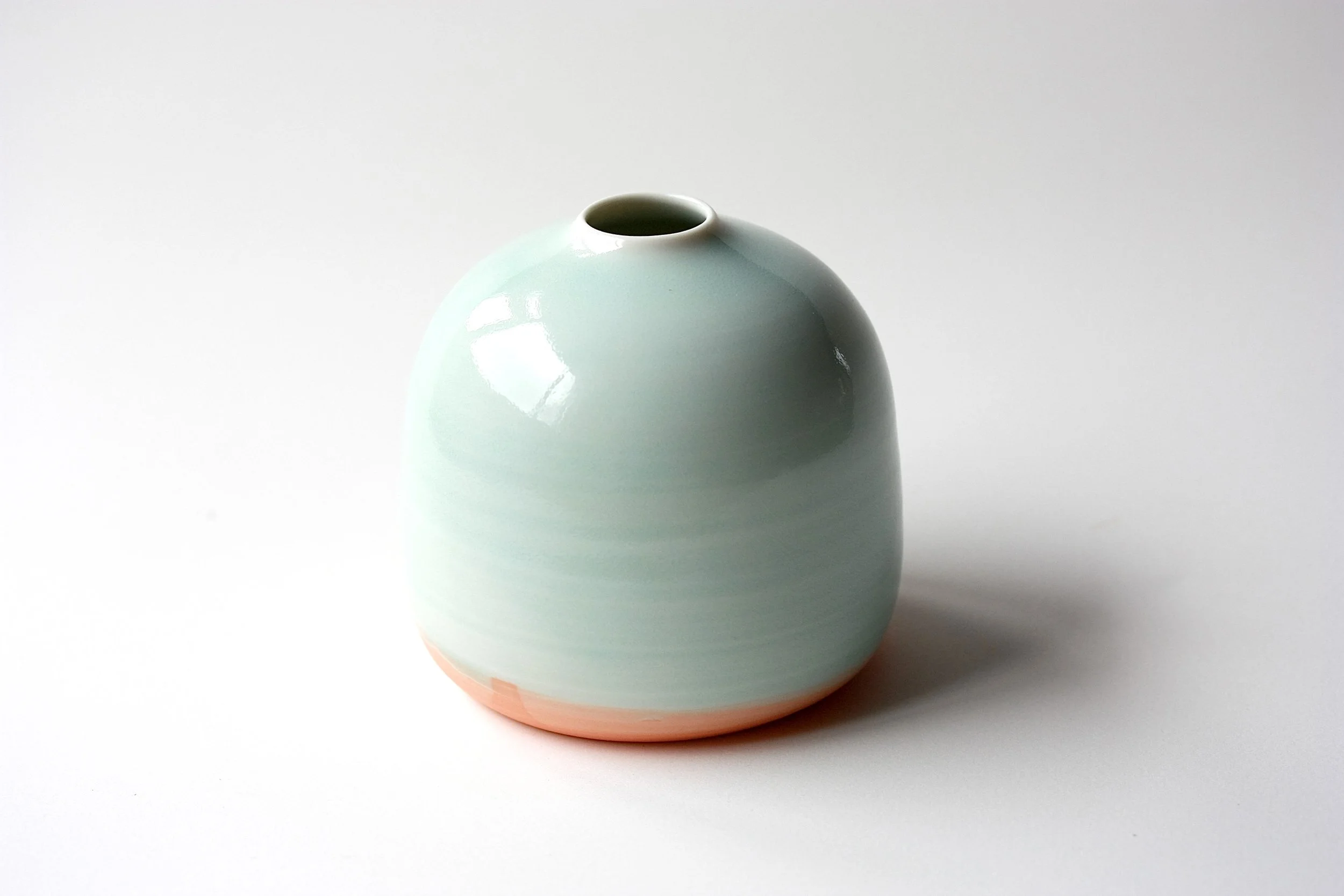 Porcelain Bud Vase, orange