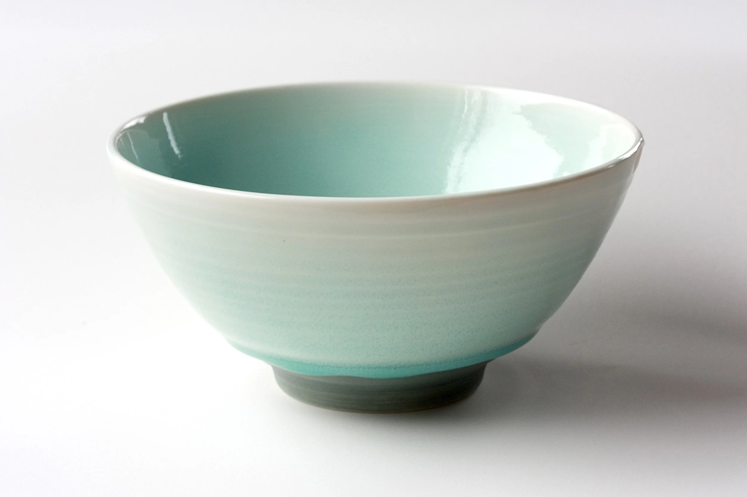 Porcelain Noodle Bowl, green