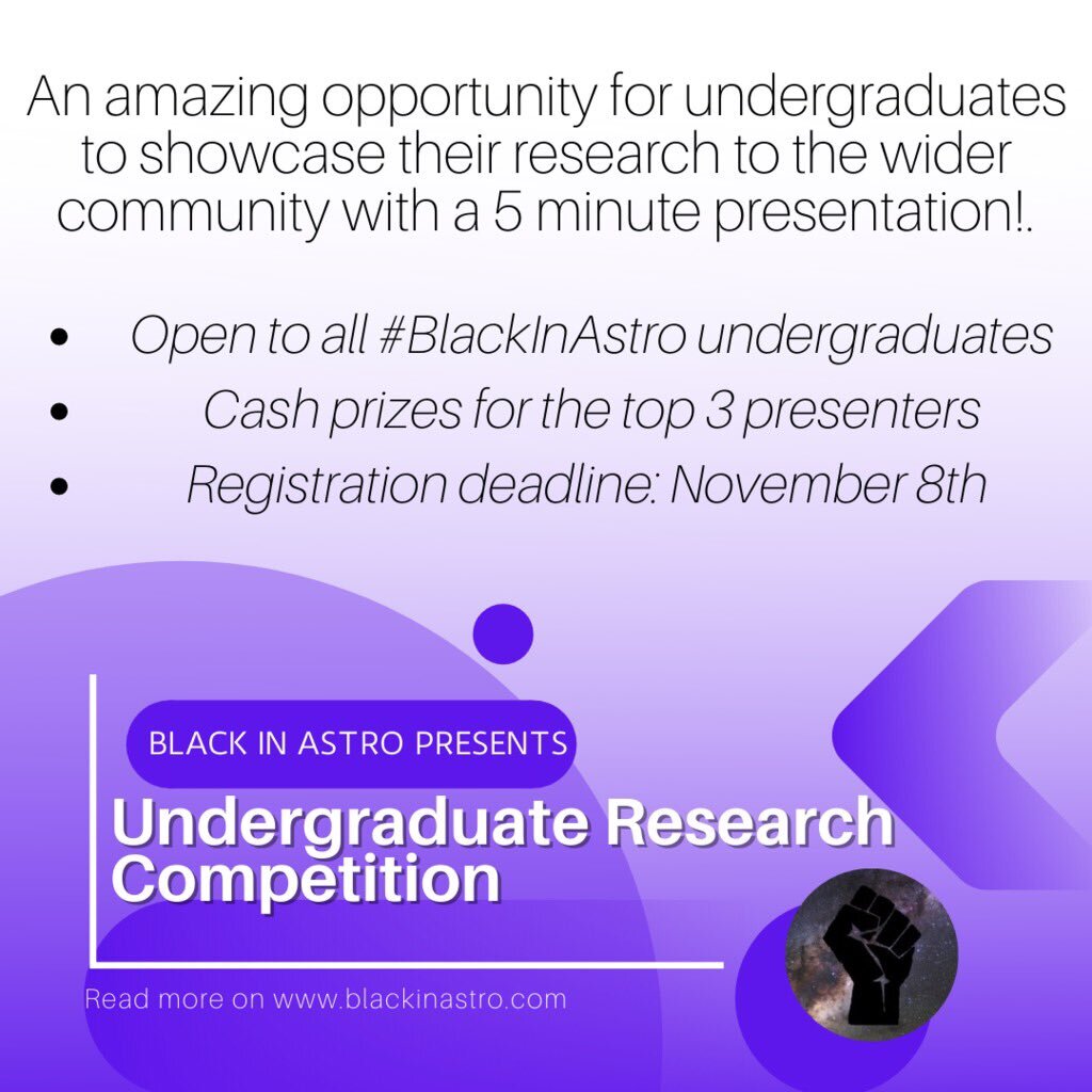 #BlackInAstro Undergraduate Research Competition