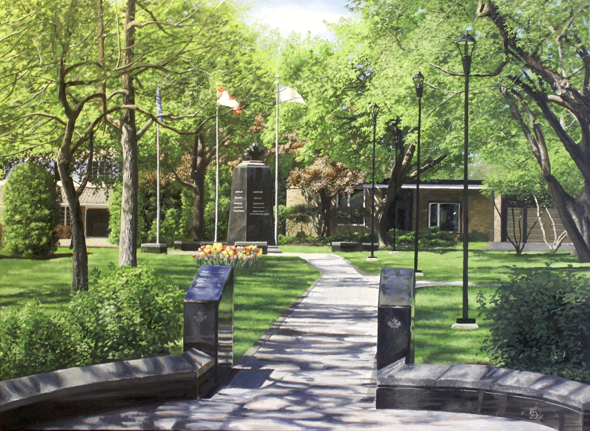 Hero's Park Commission - 36" x 48" oil on canvas 2015