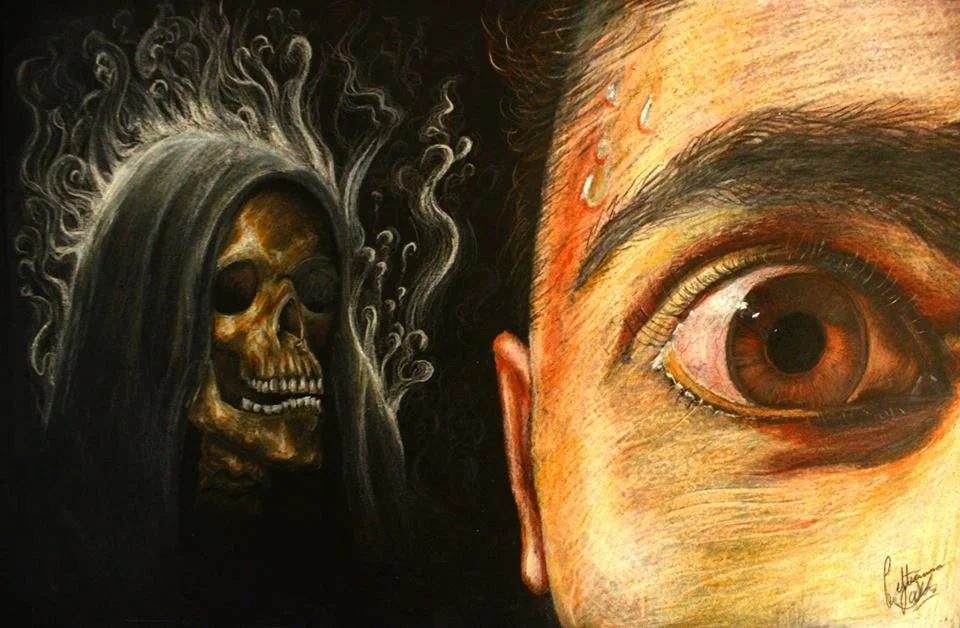 Fear of the Dark - 12" x 16" pencil on paper 2012
