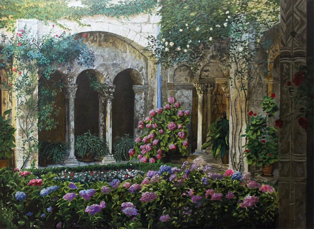 Courtyard - 24" x 30" oil on canvas 2017