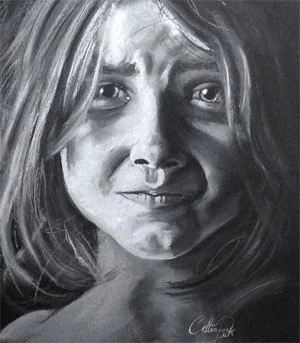 Portrait Study - 14" x 10" pastel on paper 2014