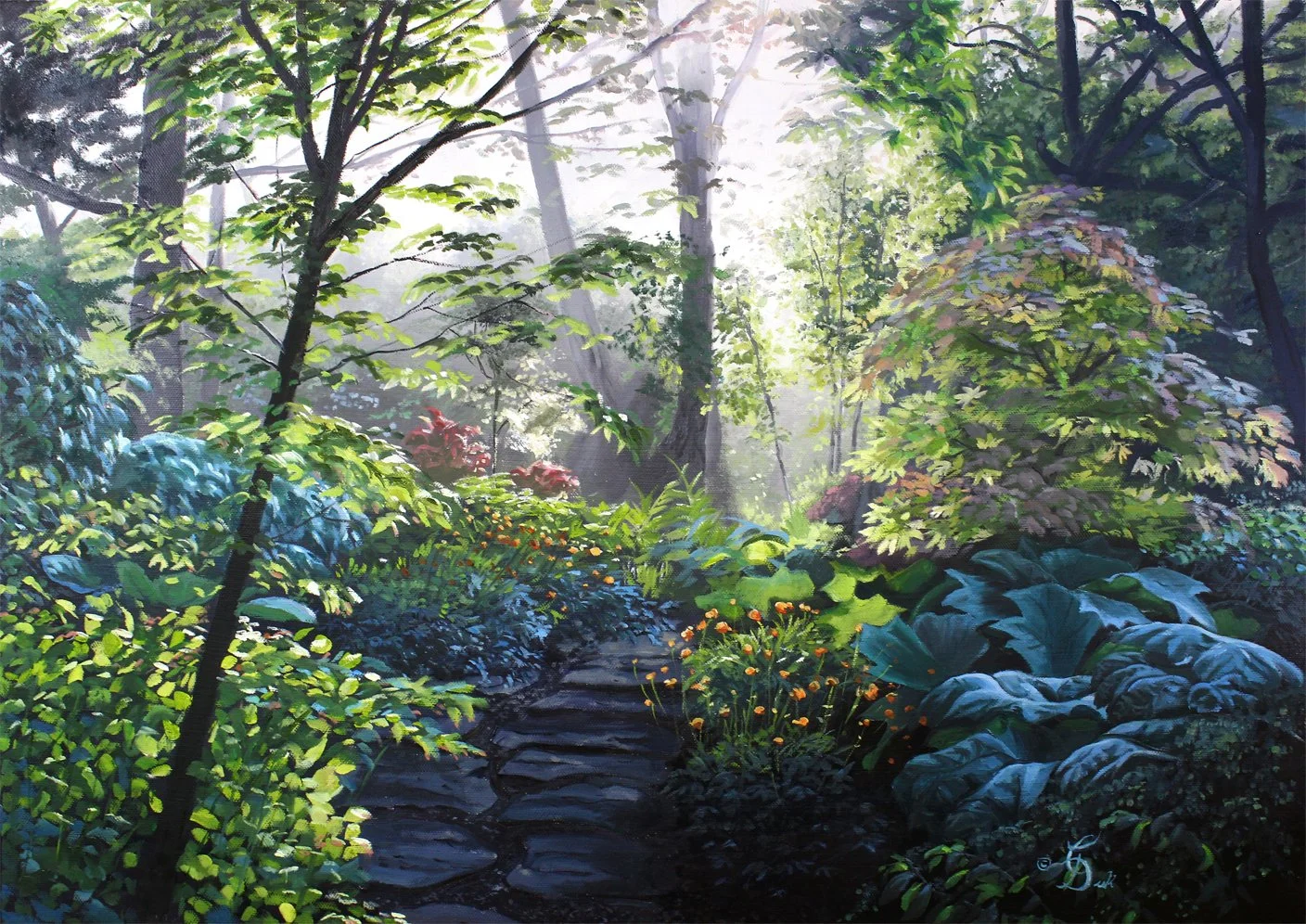 Garden Path - 20" x 24" oil on canvas 2016