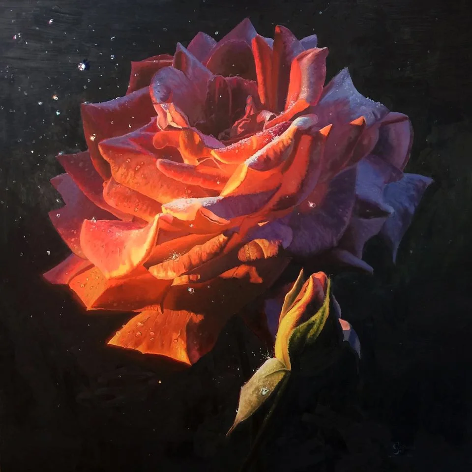 Timeless - 40" x 40" oil on birch 2017