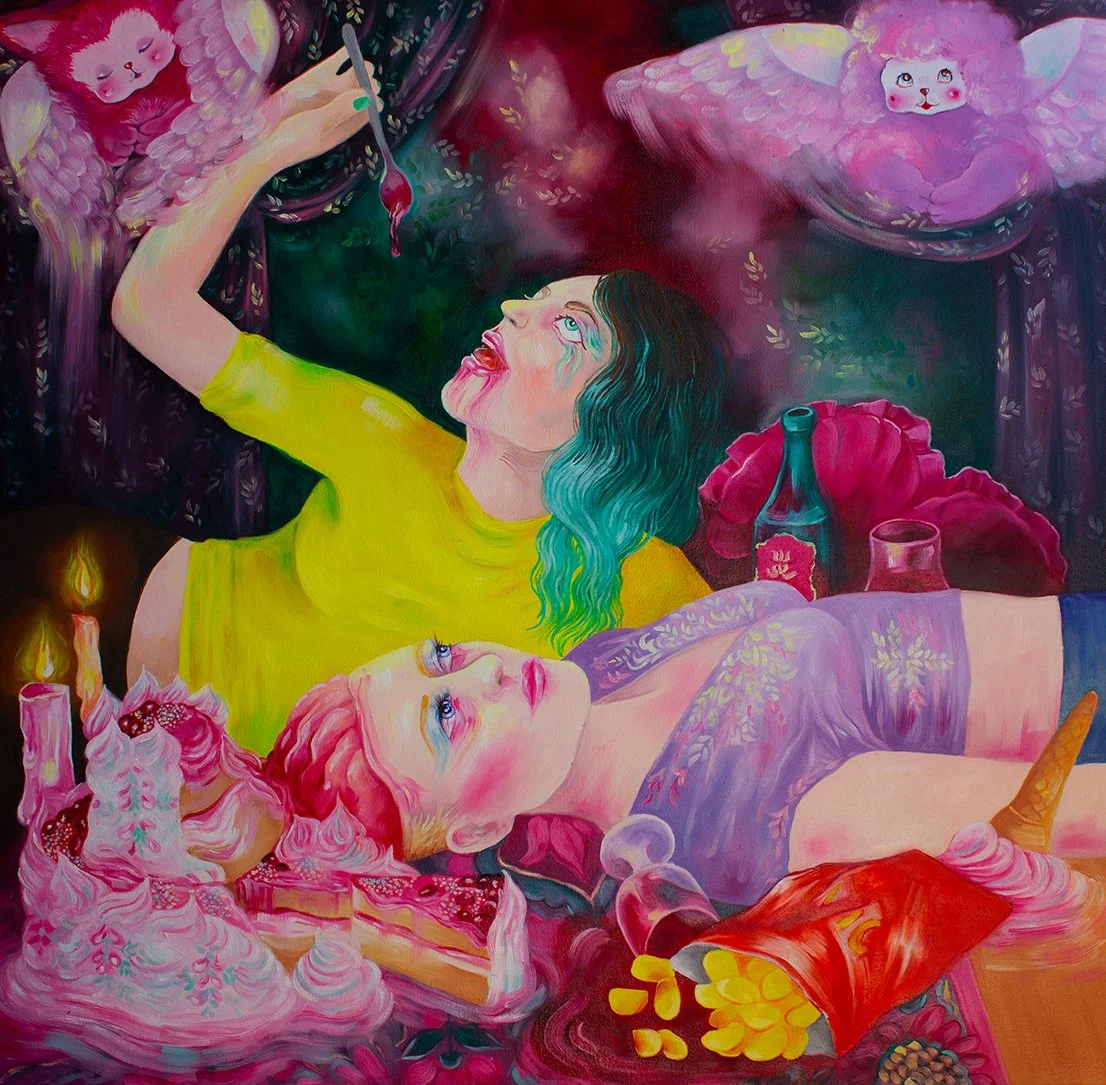 Saara Lakso
Feast
Oil on canvas
100 x 100 cm
2025