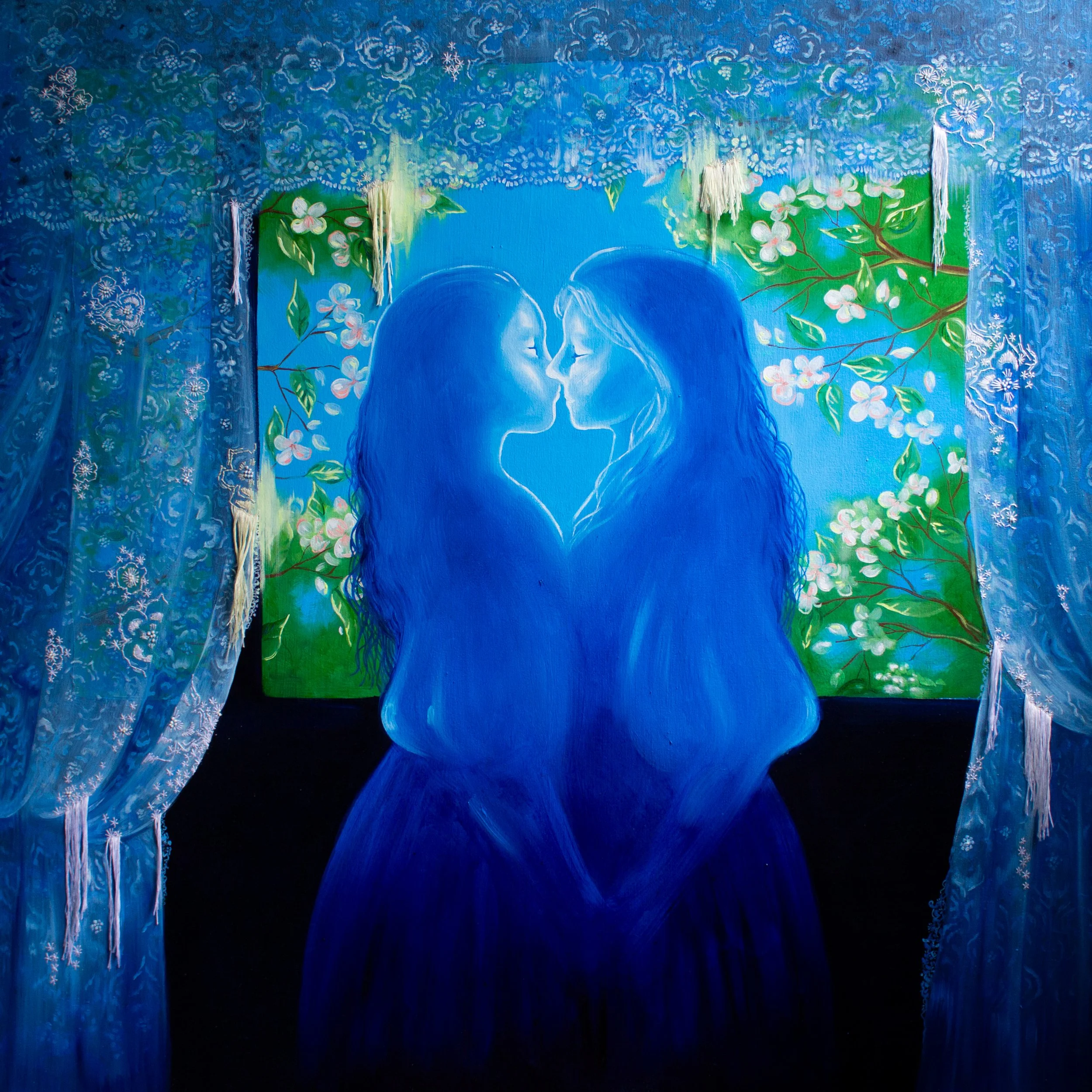 Saara Lakso
Koti
Oil and embroidery on canvas
100 x 100 cm
2026