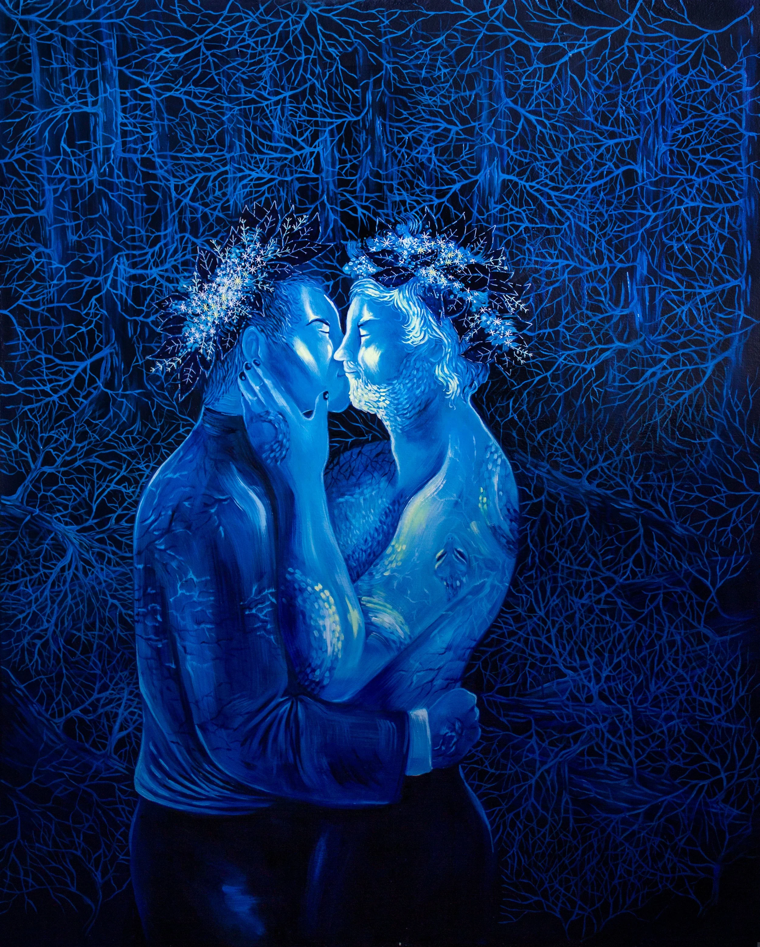 Saara Lakso
Villikukkia
Oil and embroidery on canvas
100 x 80 cm
2026