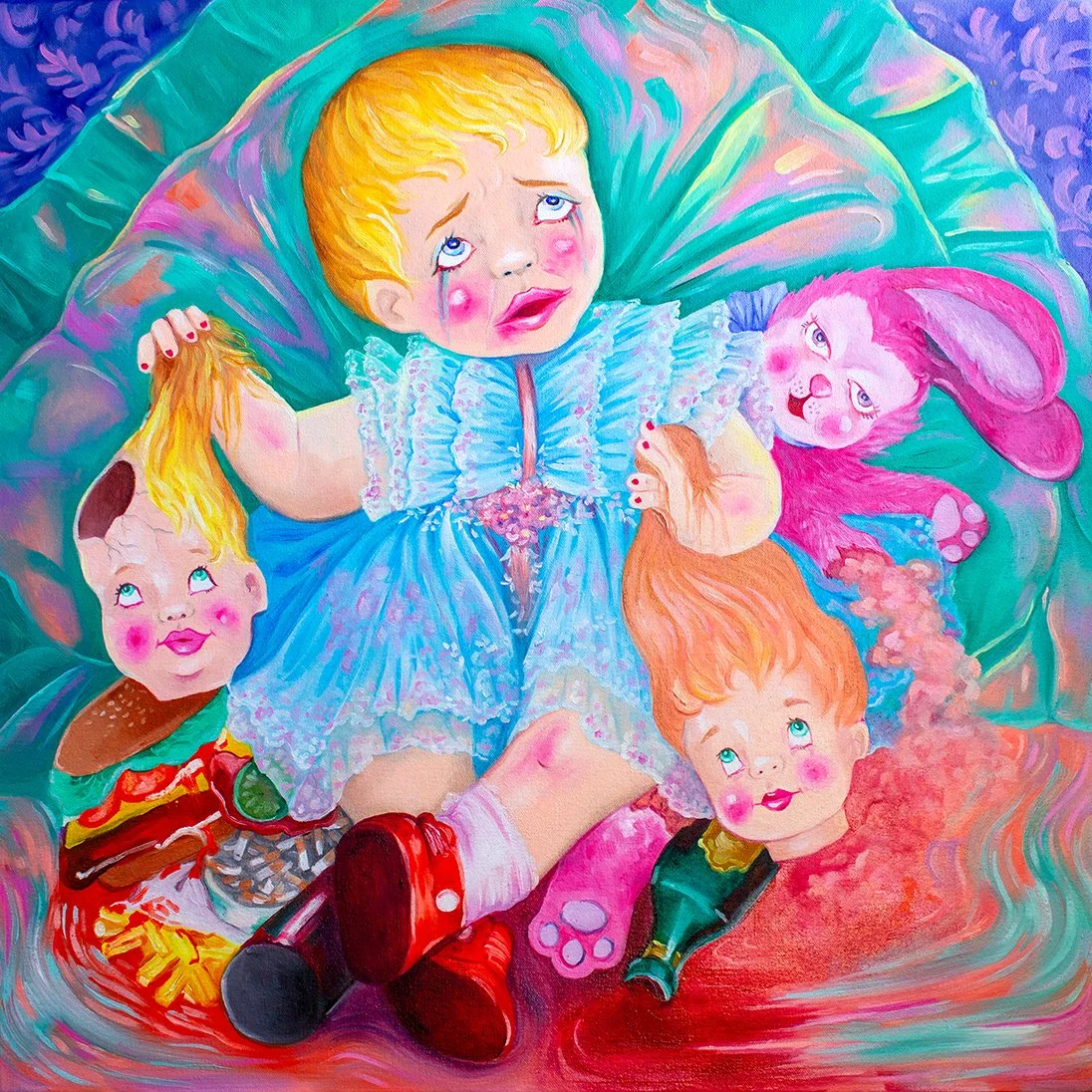 Saara Lakso
Needy baby
Oil on canvas
60 x 60 cm
2025