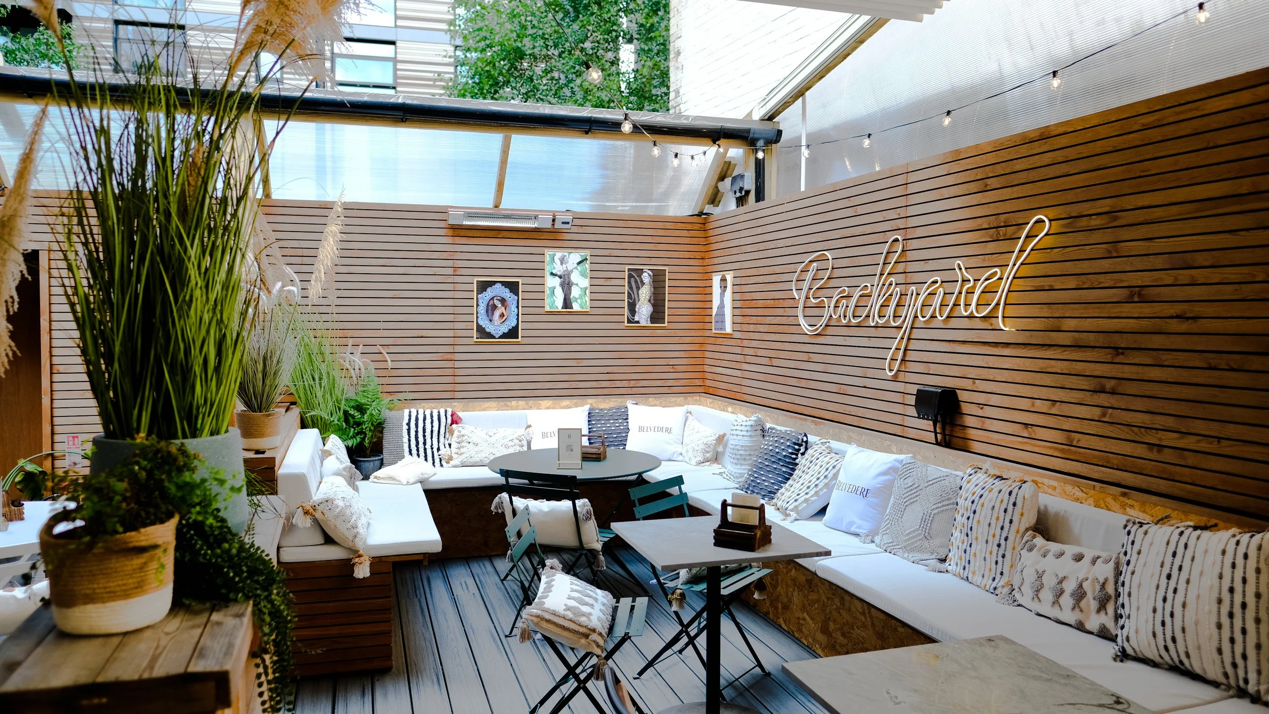 Backyard Outdoor Seating The Light Bar & Dining in Shoreditch