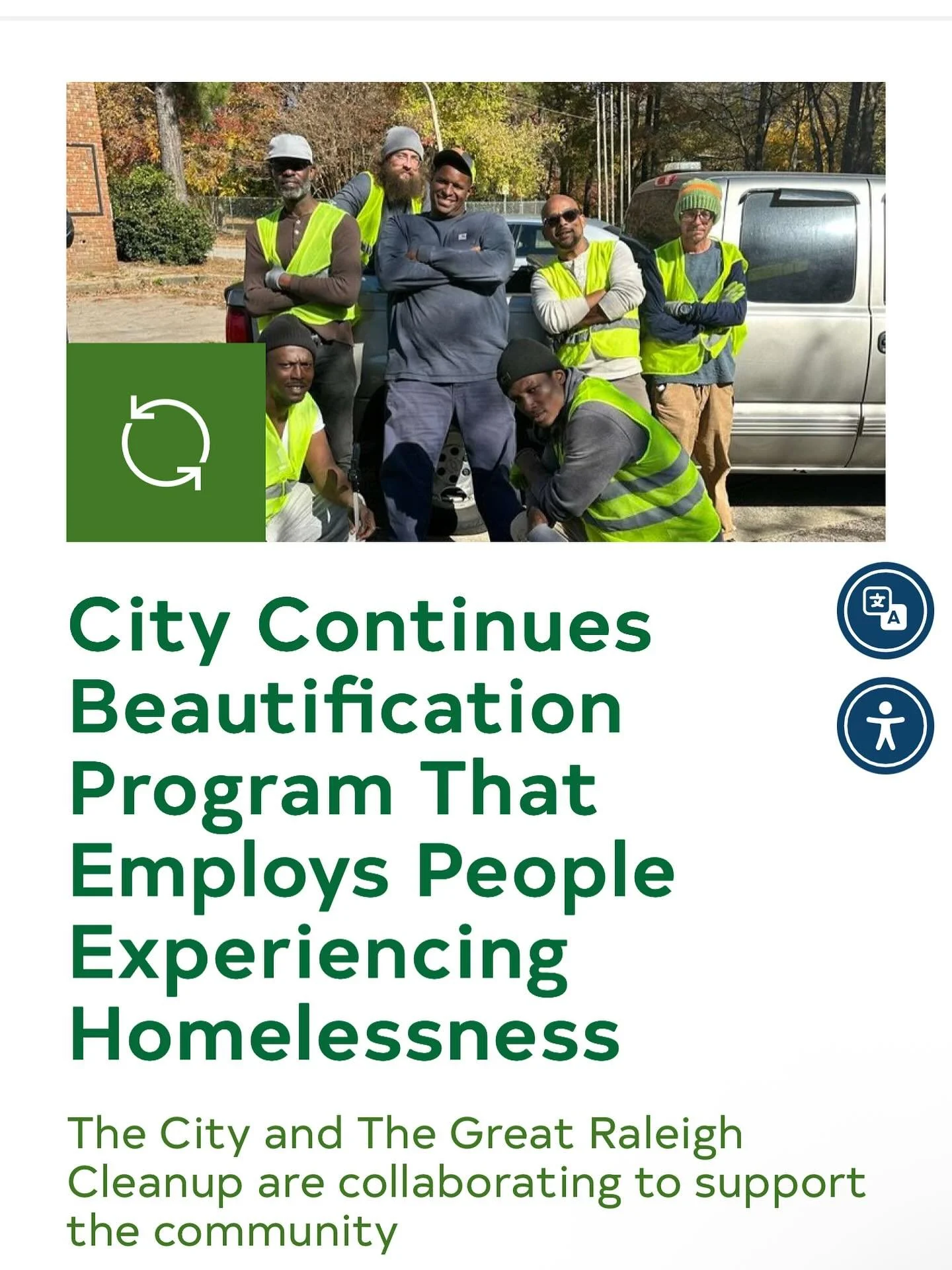 𝐓𝐰𝐨 𝐘𝐞𝐚𝐫𝐬 𝐨𝐟 𝐖𝐨𝐫𝐤𝐟𝐨𝐫𝐜𝐞.

In just 24 months, this crew has:
💰 $𝟖𝟎,𝟎𝟎𝟎 in wages paid out
👷&zwj;♂️ 𝟕𝟗 Raleigh residents provided work
🗑️ 𝟏𝟎𝟎,𝟎𝟎𝟎+ pounds of litter removed
❤️ 𝐂𝐨𝐮𝐧𝐭𝐥𝐞𝐬𝐬 𝐚𝐜𝐭𝐬 𝐨𝐟 𝐤𝐢𝐧𝐝𝐧?