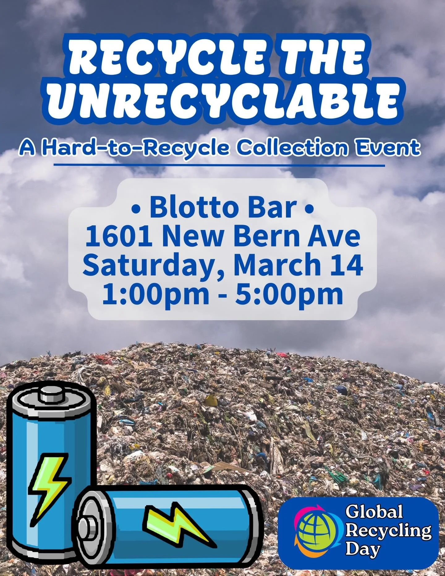 𝗥𝗲𝗰𝘆𝗰𝗹𝗲 𝘁𝗵𝗲 𝗨𝗻𝗿𝗲𝗰𝘆𝗰𝗹𝗮𝗯𝗹𝗲 ♻️

Got stuff you think might be recyclable but doesn&rsquo;t belong in the blue bin? Bring it to Recycle the Unrecyclable, our community hard-to-recycle drop-off event.

We&rsquo;re accepting things lik