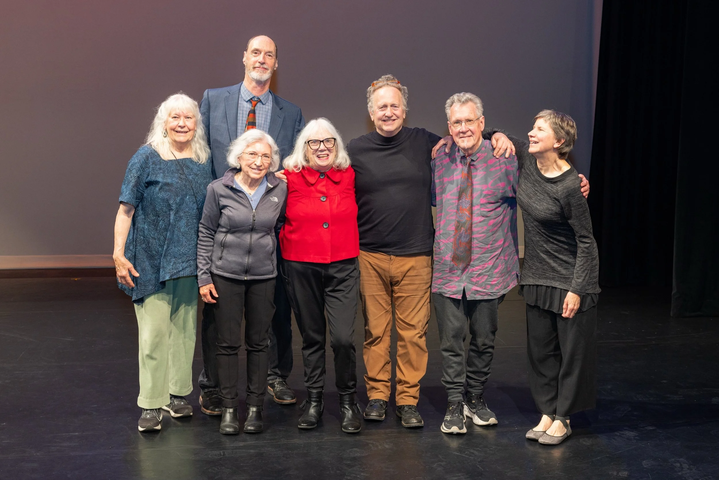 More photos from the Lifetime Achievement Award Ceremony @ssu_arts.  Founding Outdoor Sculpture at Maudslay team members shown (l-r): Nancy Sander, Bert Snow, Joyce Andy Zarins, Ellen Hanick, Dave Davies, Ken Reker, Nina Tanis.