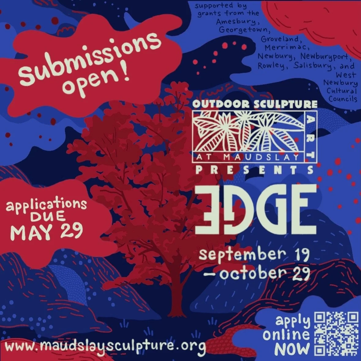 Applications for our 2026 show are open!  Applications are all online, and you can find the application form on our website:
https://www.maudslaysculpture.org/2026-applic
  The deadline is May 29, but don&rsquo;t wait until the last minute, as we hav