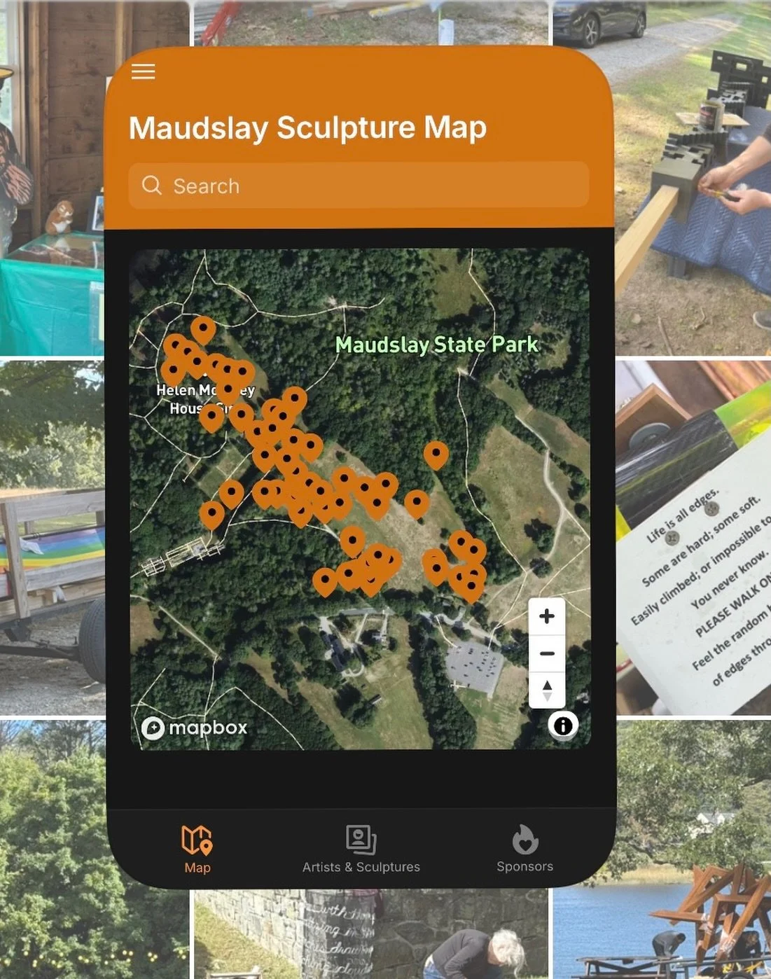 Got an app for that! Have you explored our interactive map? Provides site, photos and artist statements for all works. 

https://2026-maudslay.glide.page/dl/a400f7

Also on our website: maudslaysculpture.org