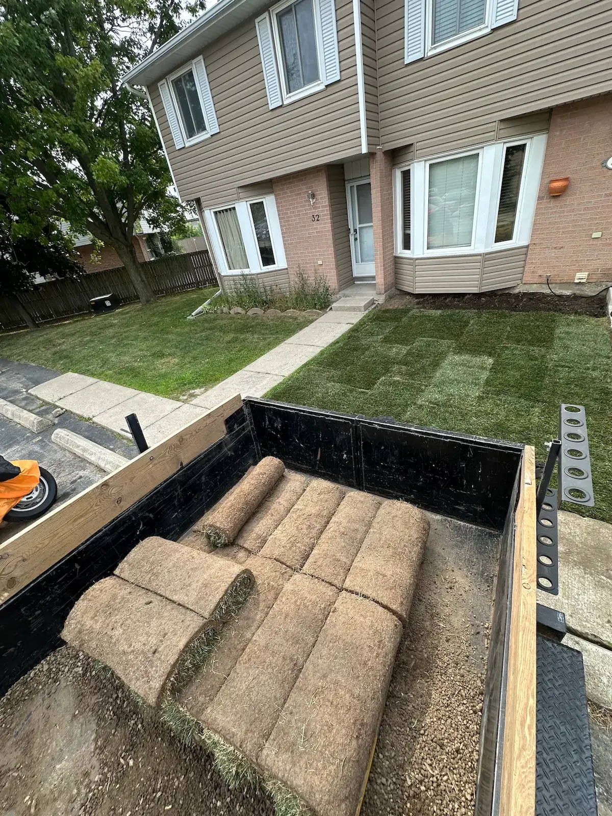 Sod delivery and install in Cambridge Ontario