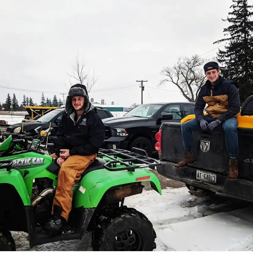 The owners of Brothers Landscaping and Property Maintenance Ltd.
