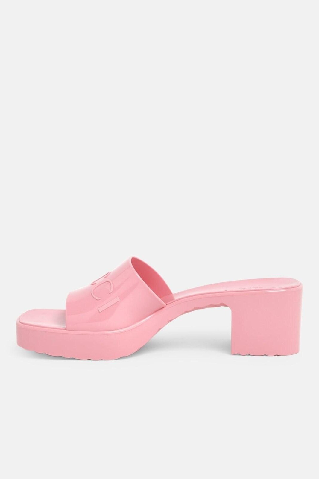 Gucci Pink Rubber Sandals ($360)