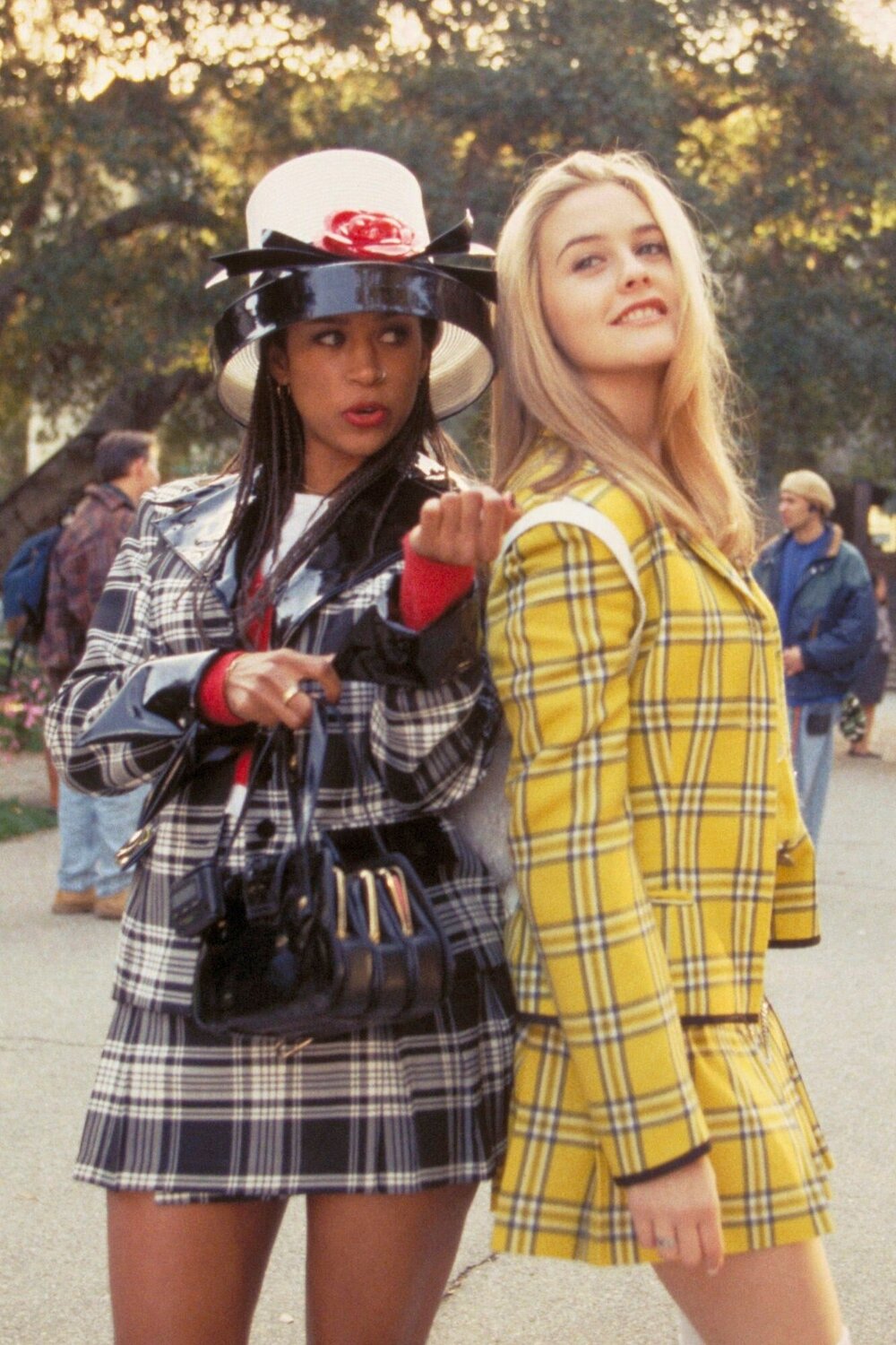 Cher and Dionne's matching plaid outfits