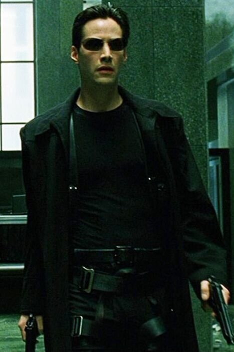 Keanu Reeves as Neo in The Matrix