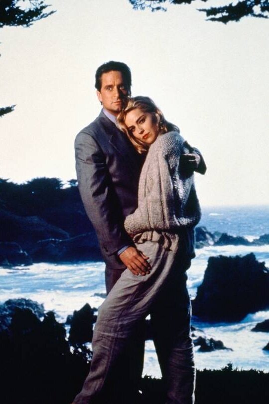 Sharon Stone and Michael Douglas in Basic Instinct